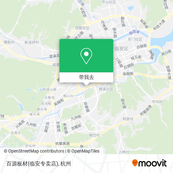 百源板材(临安专卖店)地图