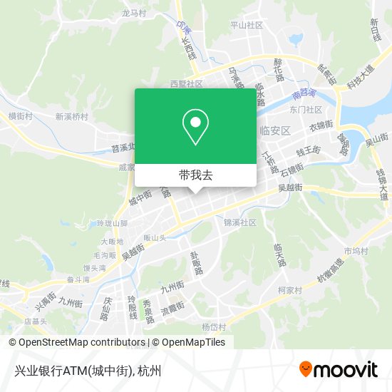 兴业银行ATM(城中街)地图