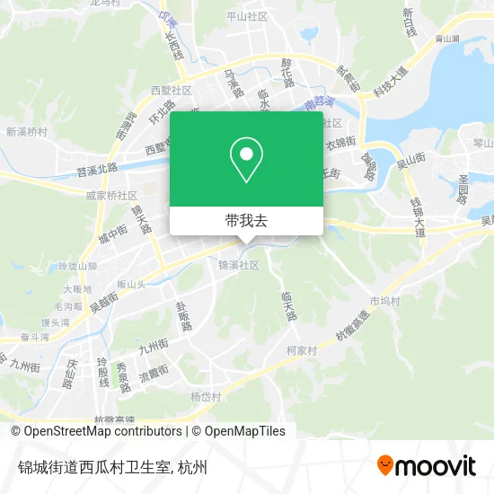 锦城街道西瓜村卫生室地图