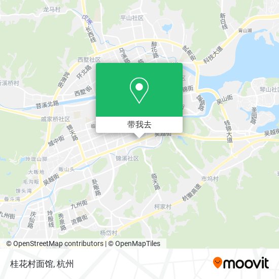 桂花村面馆地图