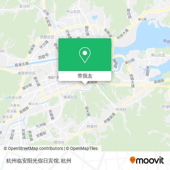 杭州临安阳光假日宾馆地图