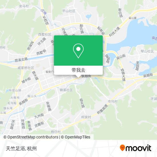 天竺足浴地图