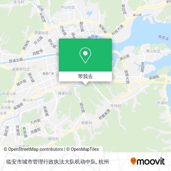 临安市城市管理行政执法大队机动中队地图