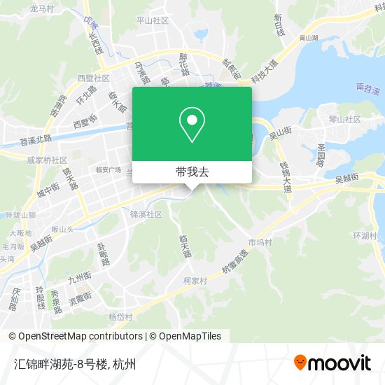 汇锦畔湖苑-8号楼地图