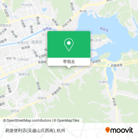 易捷便利店(吴越山庄西南)地图