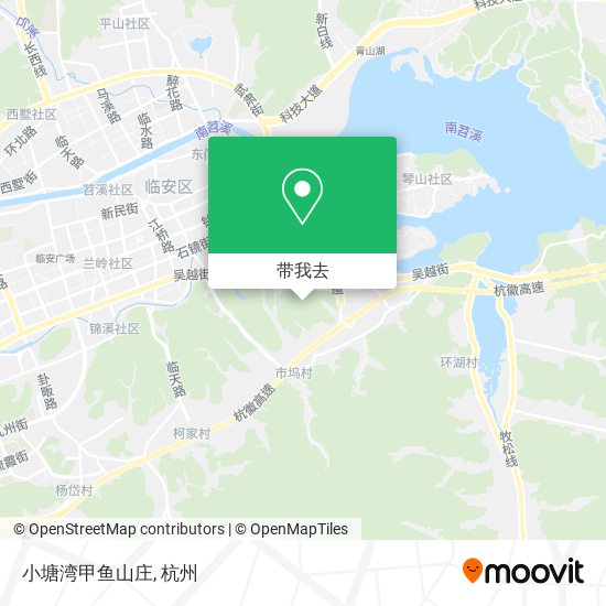 小塘湾甲鱼山庄地图