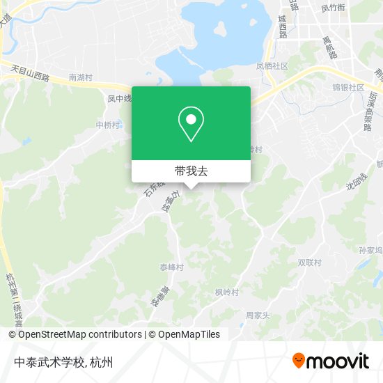 中泰武术学校地图