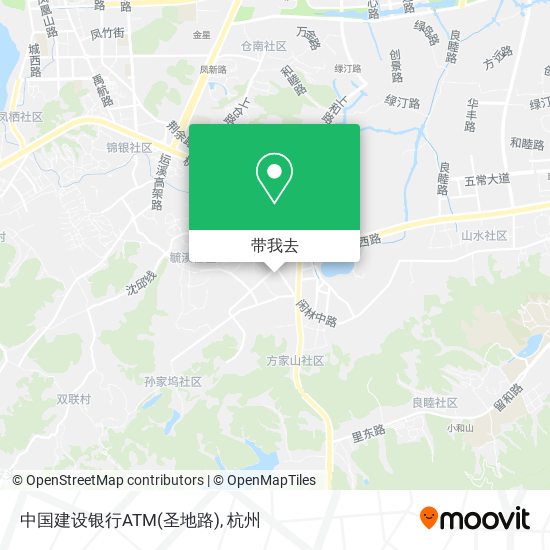 中国建设银行ATM(圣地路)地图