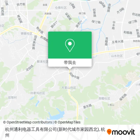 杭州通利电器工具有限公司(新时代城市家园西北)地图