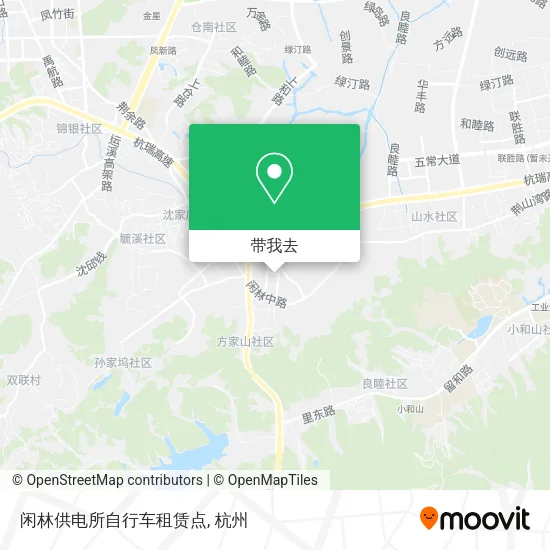 闲林供电所自行车租赁点地图