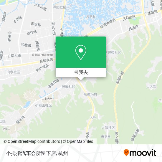 小拇指汽车会所留下店地图
