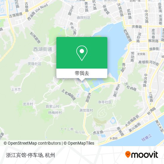 浙江宾馆-停车场地图