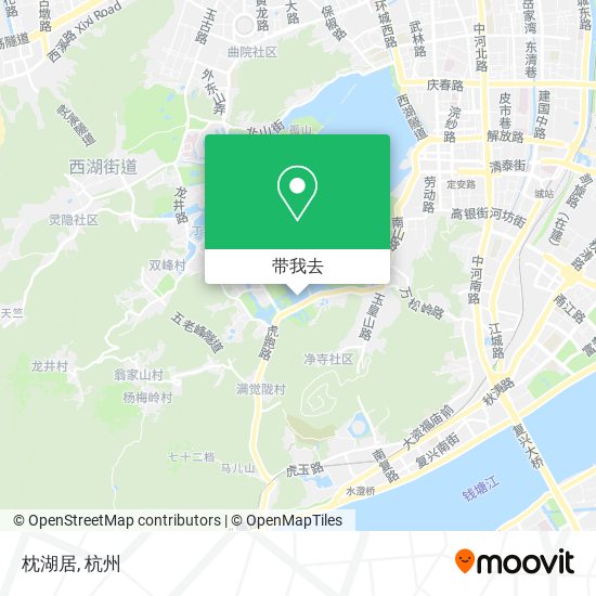 枕湖居地图