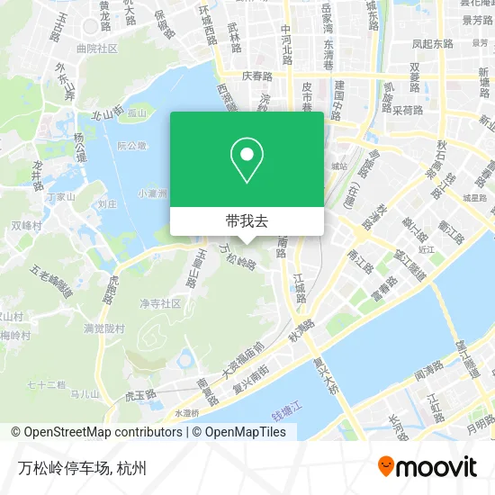 万松岭停车场地图