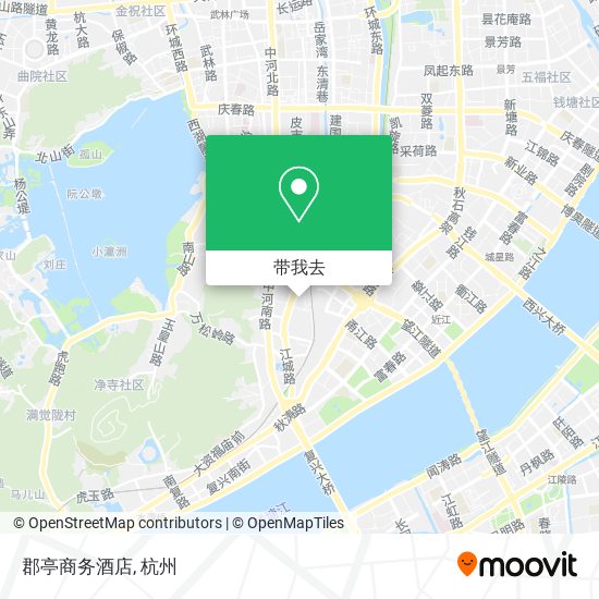 郡亭商务酒店地图
