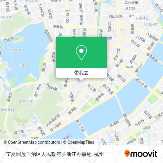 宁夏回族自治区人民政府驻浙江办事处地图