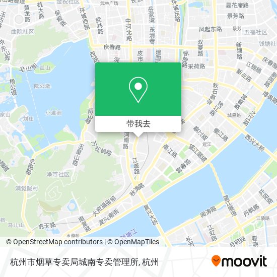 杭州市烟草专卖局城南专卖管理所地图