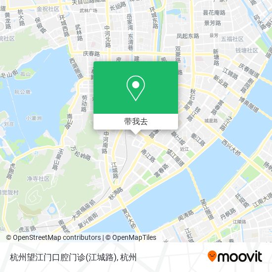 杭州望江门口腔门诊(江城路)地图