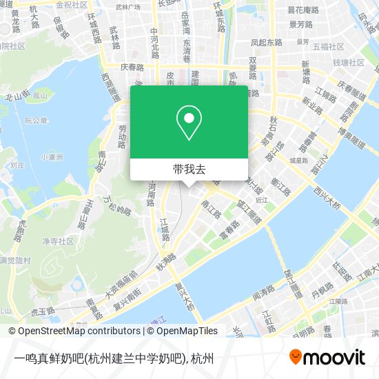 一鸣真鲜奶吧(杭州建兰中学奶吧)地图
