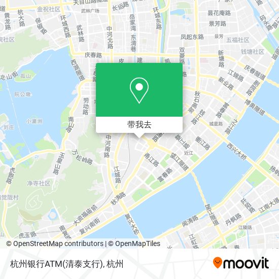 杭州银行ATM(清泰支行)地图