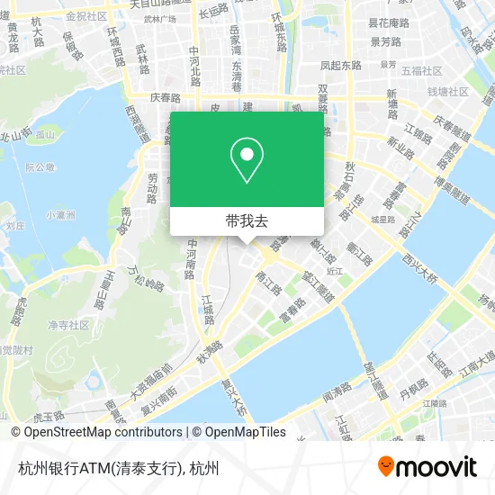 杭州银行ATM(清泰支行)地图