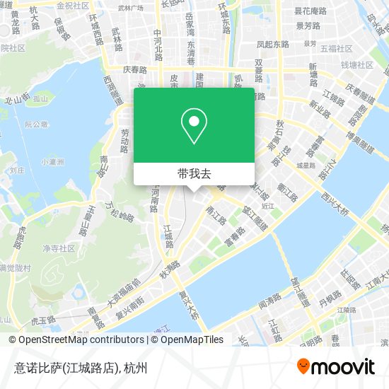 意诺比萨(江城路店)地图