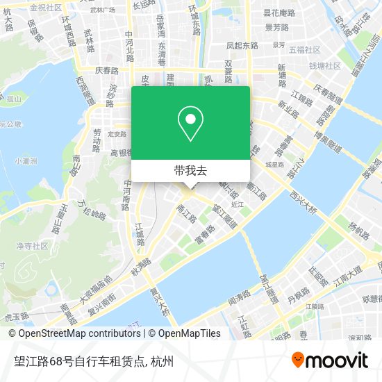望江路68号自行车租赁点地图