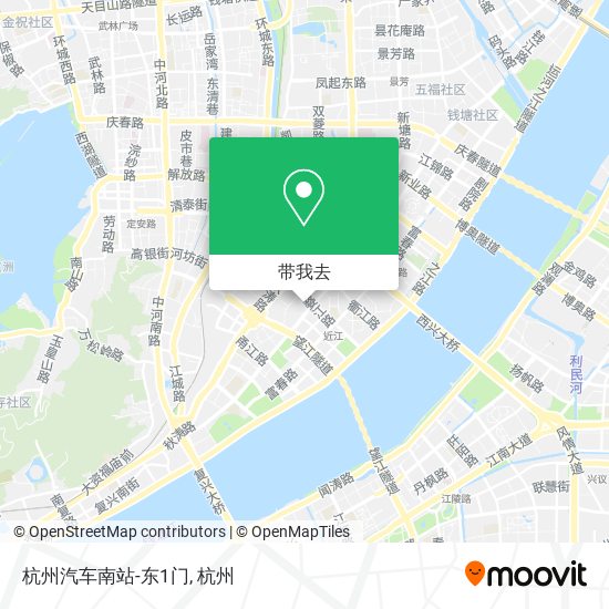 杭州汽车南站-东1门地图