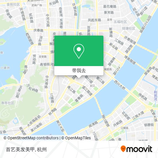 首艺美发美甲地图