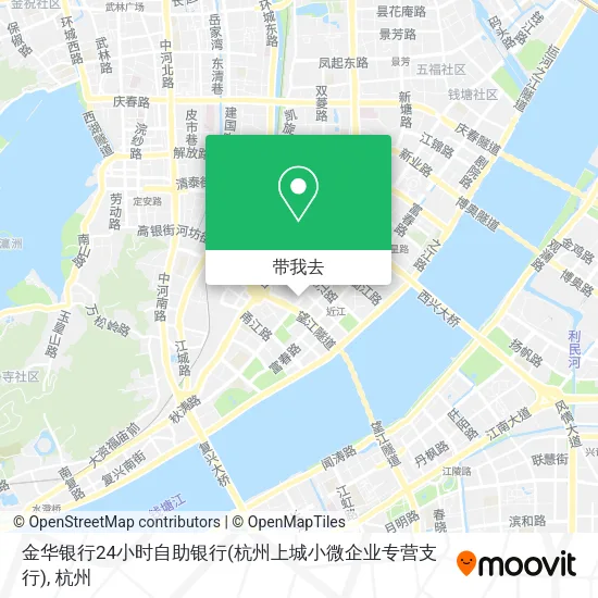 金华银行24小时自助银行(杭州上城小微企业专营支行)地图