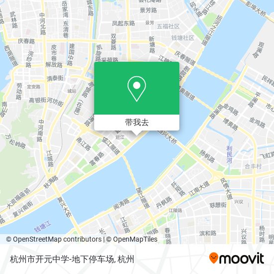 杭州市开元中学-地下停车场地图