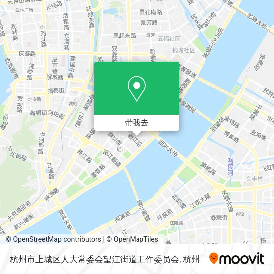 杭州市上城区人大常委会望江街道工作委员会地图