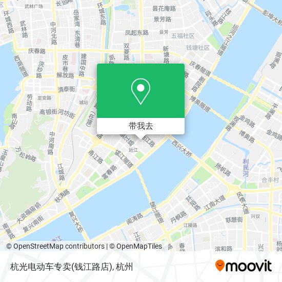 杭光电动车专卖(钱江路店)地图