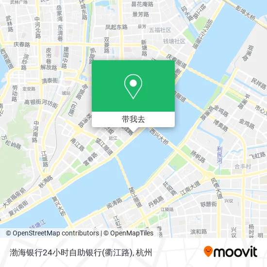 渤海银行24小时自助银行(衢江路)地图