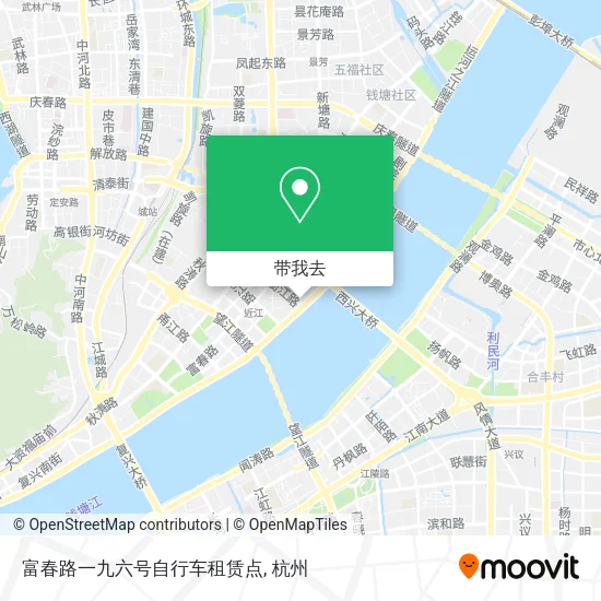 富春路一九六号自行车租赁点地图