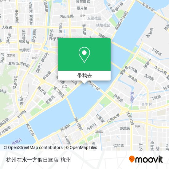 杭州在水一方假日旅店地图
