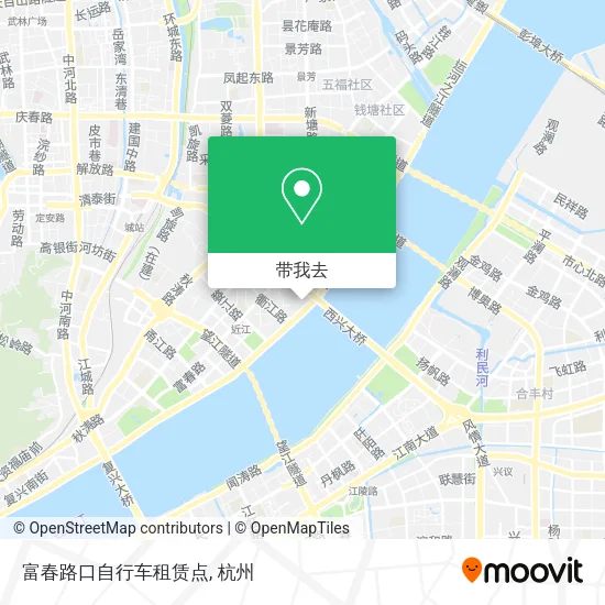 富春路口自行车租赁点地图