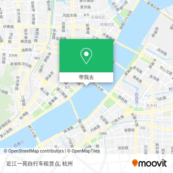 近江一苑自行车租赁点地图