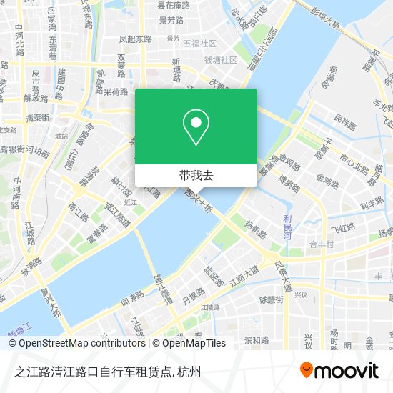 之江路清江路口自行车租赁点地图