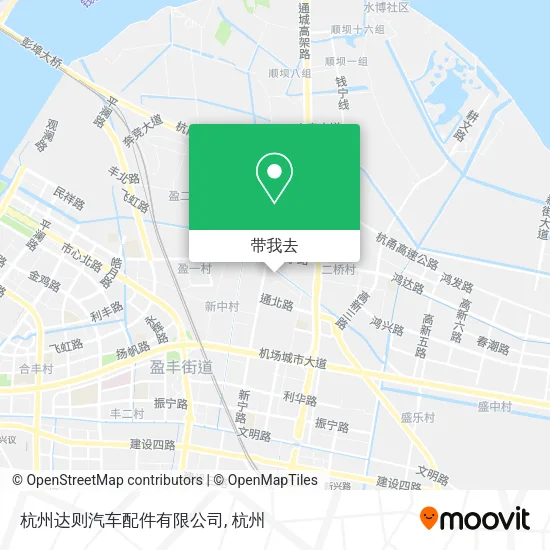 杭州达则汽车配件有限公司地图