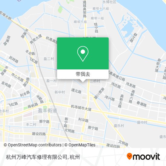 杭州万峰汽车修理有限公司地图