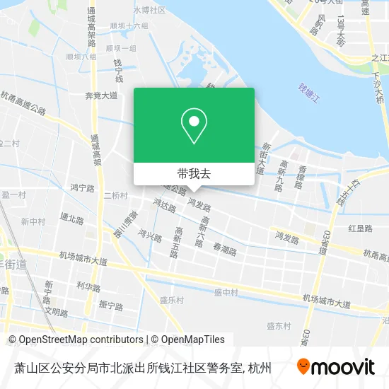 萧山区公安分局市北派出所钱江社区警务室地图
