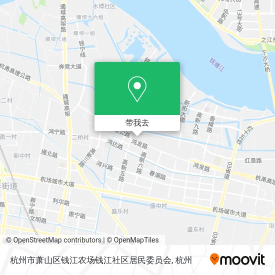 杭州市萧山区钱江农场钱江社区居民委员会地图