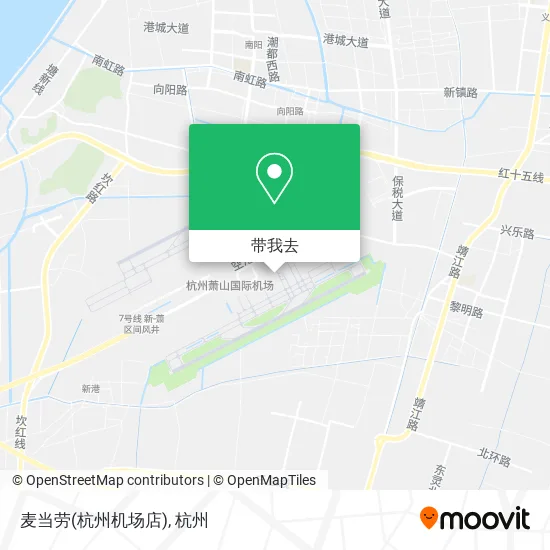 麦当劳(杭州机场店)地图