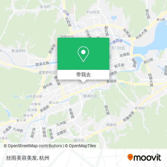 丝雨美容美发地图