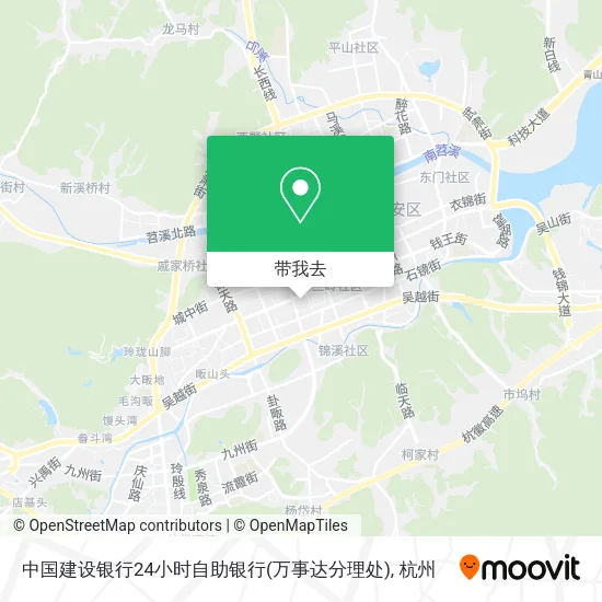 中国建设银行24小时自助银行(万事达分理处)地图