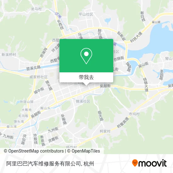 阿里巴巴汽车维修服务有限公司地图