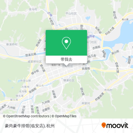豪尚豪牛排馆(临安店)地图