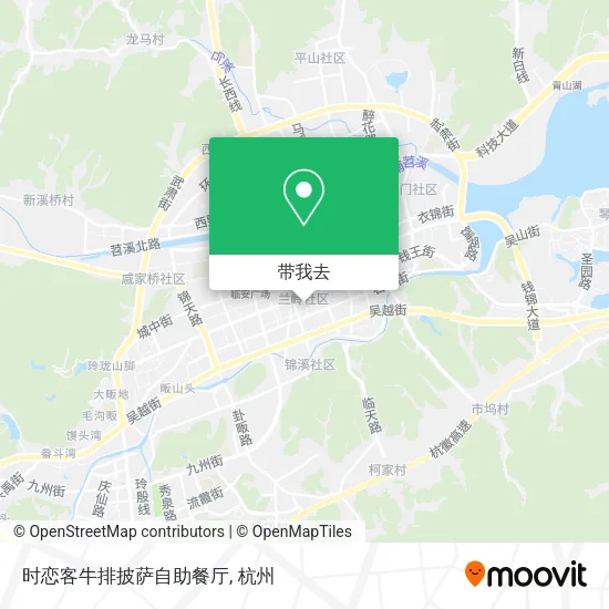 时恋客牛排披萨自助餐厅地图