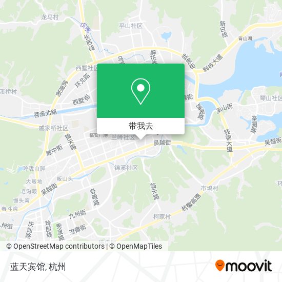 蓝天宾馆地图